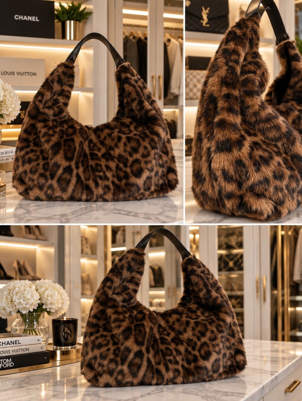 🐆 Faux Fur Leopard Shoulder Bag🐆